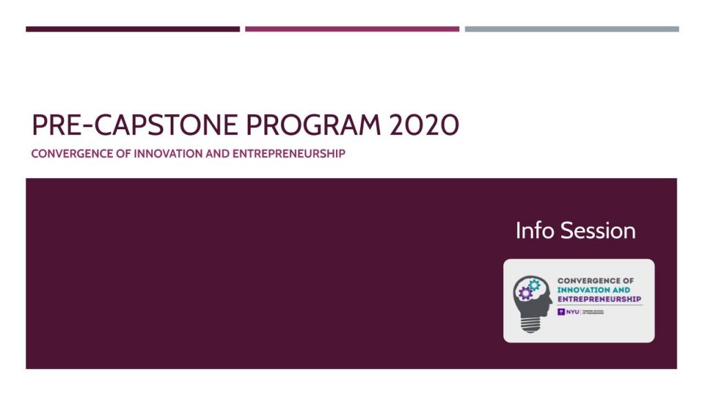 Pre-Capstone Program 2020 1